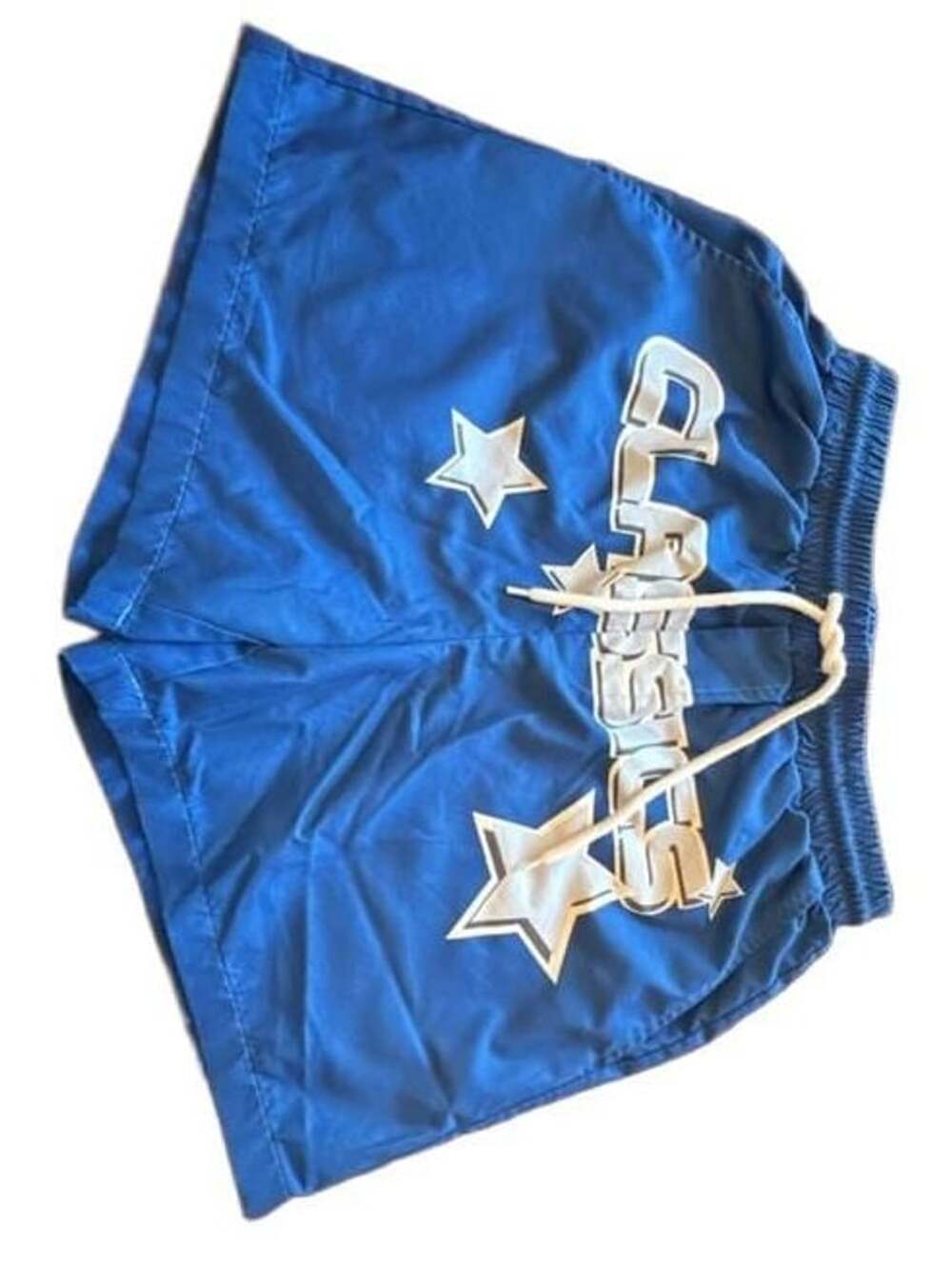 Manfinity Blue Star Print Drawstring Shorts Size S